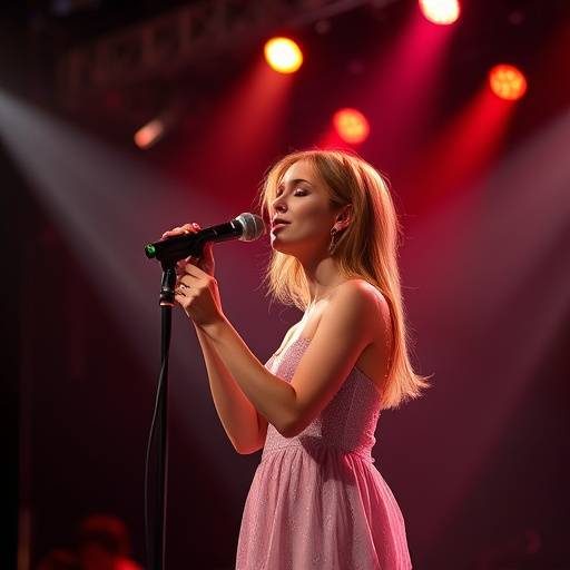 Anya Petrova performing live on stage
