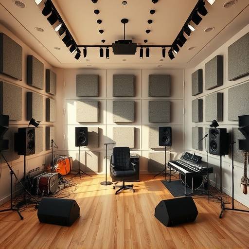 Spacious and acoustically treated live room